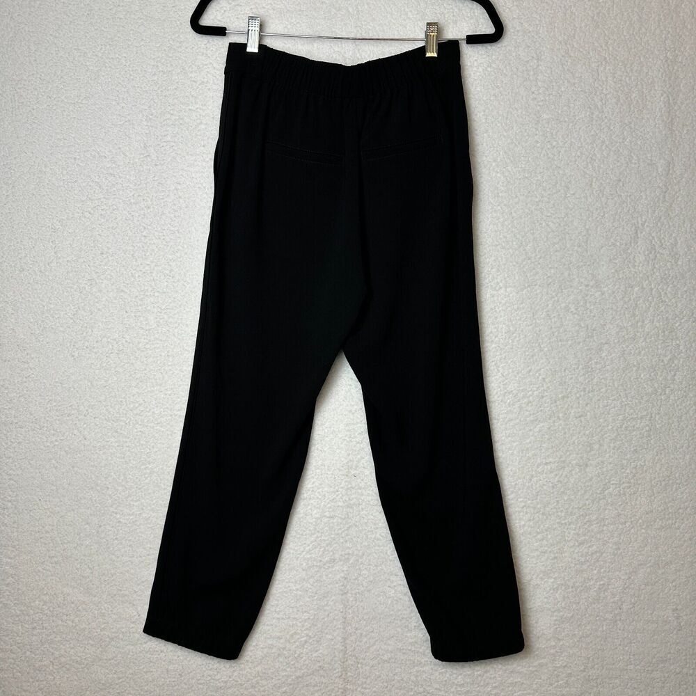 2/$30 Vince Black Tie Waist Pull On Jogger Pants Size S Office Elastic Waist - Picture 2 of 11